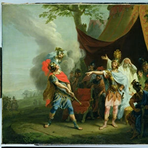 Achilles has a dispute with Agamemnon, 1776 (oil on canvas)