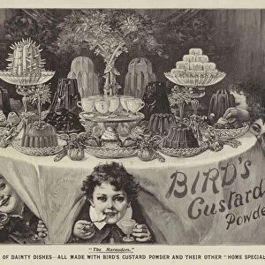 Advertisement, Birds Custard Powder (engraving)