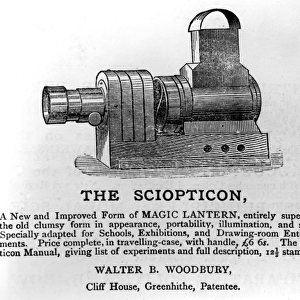 Advert for The Sciopticon, c. 1860s (printed paper)