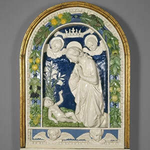 Adoration of the Child, after 1477 (glazed terracotta)