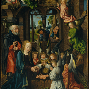 The Adoration of the Christ Child, c. 1500 (oil on oak panel)