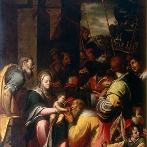 Adoration of the Magi, work by Camillo Procaccini, conserved at the Galleria Estense in Modena
