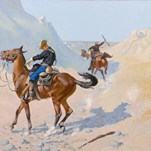 The Advance-Guard, or The Military Sacrifice (The Ambush), 1890 (oil on canvas)
