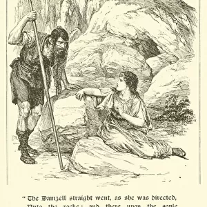 The Adventures Of Sir Artegall, At The Den Of Deceit (engraving)