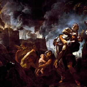 Aeneas fleeing Troy, 1675-1680 (painting)