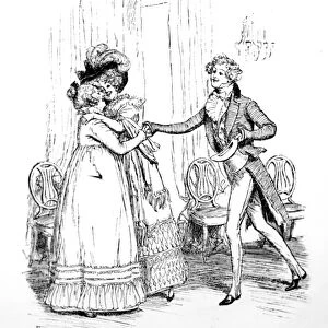 With an affectionate smile, illustration from Pride & Prejudice by Jane Austen