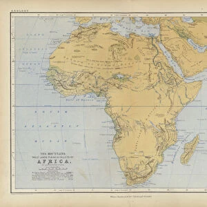 Africa (coloured engraving)