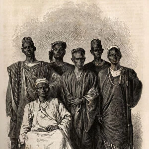 The African escort of Mage, lieutenant-on-the-ship, sent on a mission to Niger