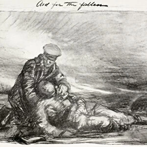 Aid for the Fallen, 1915 (litho)