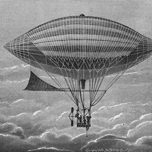 Airship electric aerostat of brothers Gaston and Albert Tissandier