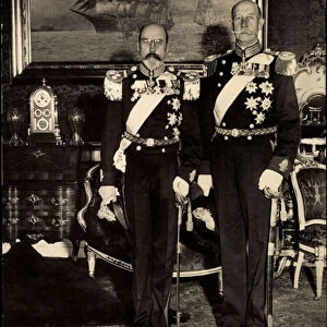 Ak Deres kgl. Hojheder Prins Valdemar og Prins Georg, Adel Danemark (b / w photo)