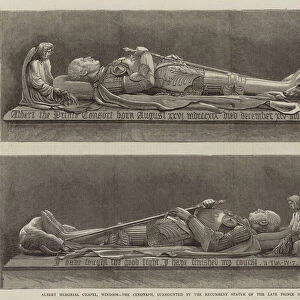 Albert Memorial Chapel, Windsor, the Cenotaph, surmounted by the Recumbent Statue of the Late Prince Consort (engraving)
