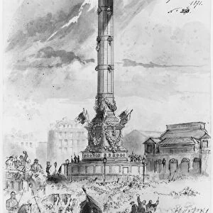 Album of the Siege of Paris, the Bastille, 26th, 27th, 28th February 1871 (pen
