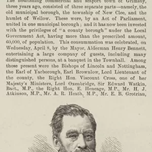 Alderman Henry Bennett, Mayor of Grimsby (engraving)