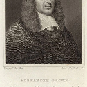 Alexander Brome - English poet (1620 - 1666) (engraving)
