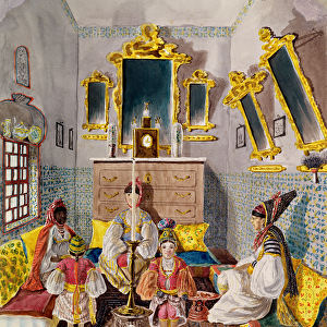 Algerian Interior, c. 1835 (w / c on paper)