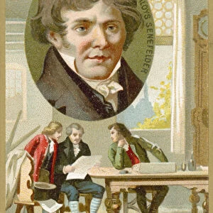 Alois Senefelder, German playwright, actor and inventor of lithography (chromolitho)