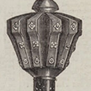 Ancient Sceptre found in the Treasury at Lucknow (engraving)