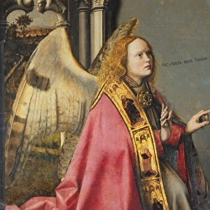 The Angel, Gabriel, making the Annunciation to the Virgin Mary, c. 1445 (oil on panel)