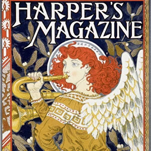 Angel Sounding of the Trumpet - American Christmas Poster for "Harper