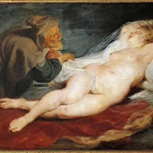 Angelica and the Hermit. From Orlando Furioso (Painting, 1616)