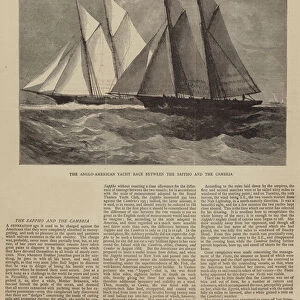 The Anglo-American Yacht Race between the Sappho and the Cambria (engraving)