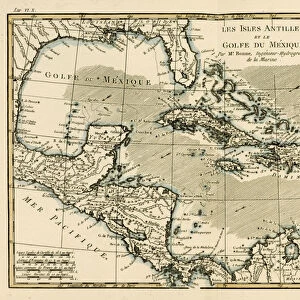 The Antilles and the Gulf of Mexico, from Atlas de Toutes les Parties Connues
