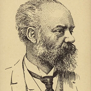 Antonin Dvorak, Czech composer (1841-1904) (engraving)