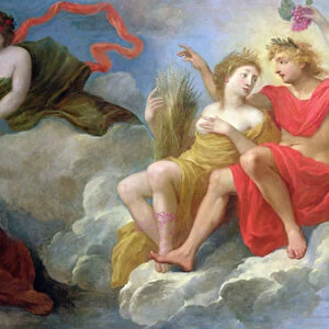 Apollo and the Seasons, from the ceiling of the Hotel Colbert de Villacerf, c. 1650