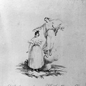 Apotheosis of Maria Garcia called the Malibran (1808-1836) singer