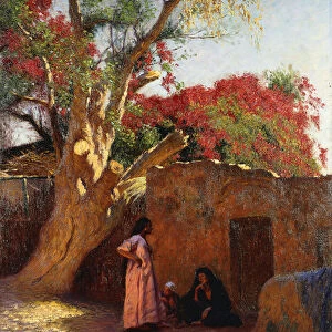 An Arab Family Outside a Village, 1917 (oil on canvas)