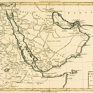 Arabia, the Persian Gulf and the Red Sea, with Egypt, Nubia and Abyssinia, from Atlas