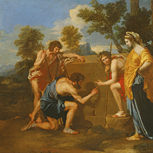 Arcadian Shepherds (oil on canvas)