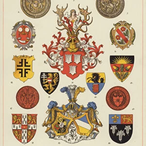 Arms of Societies and Corporations (colour litho)