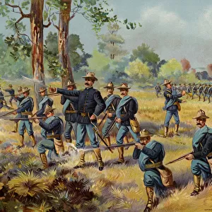 US Army, Infantry field equipment, 1892 (colour litho)