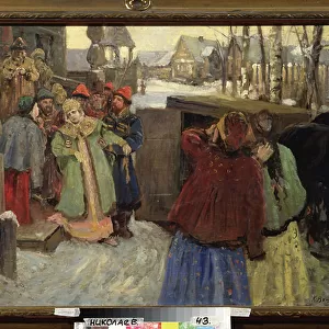 The Arrest of Tsarevna Sophia (oil on canvas)