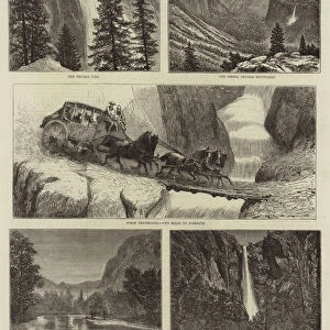 Our Artist in the United States, XVII, the Yosemite Valley, California (engraving)