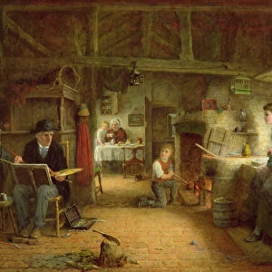 The Artists Visit (oil on canvas)