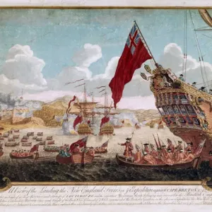 The Capture of Louisbourg, 1745 (Fine Art Print) The Capture of Louisbourg, 1745 (Fine Art Print)
