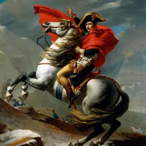 Napoleon Crossing the Alps Print, 1802-03 (oil on canvas) Napoleon Crossing the Alps Print, 1802-03 (oil on canvas)