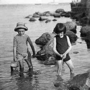 Children Fishing in Palavas les Flots Print (France) Children Fishing in Palavas les Flots Print (France)