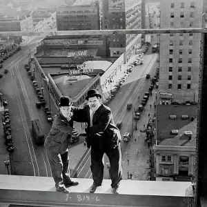 Liberty Print with Stan Laurel and Oliver Hardy, 1929 Liberty Print with Stan Laurel and Oliver Hardy, 1929