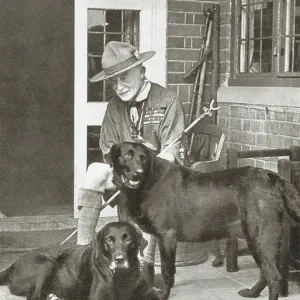 Robert Baden-Powell Print, 1857-1941 portrait photograph Robert Baden-Powell Print, 1857-1941 portrait photograph