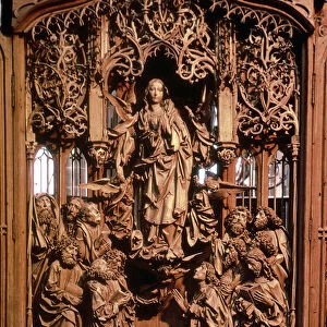 Assumption of the Virgin, central panel of the Marienaltar, 1505-10 (limewood)
