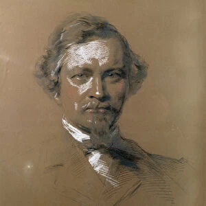 August Wilhelm Hofmann (1818-92) German chemist, 1864 (crayon on paper)