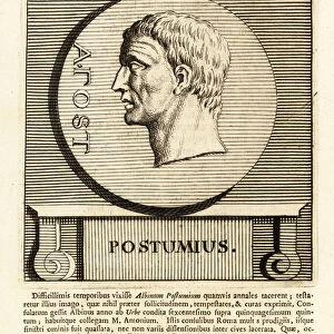 Aulus Postumius Albinus, Roman Consul, 1739 (engraving)