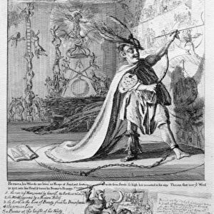 The Author Run Mad, 1755 (etching)