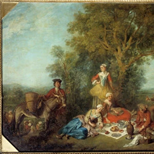 Autumn. Painting by Nicolas Lancret (1690-1743), 18th century. Oil on canvas. Dim: 0