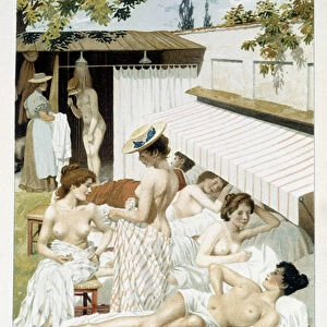 Bain de soleil et bain d air - in "La femme, medecin du foyer"