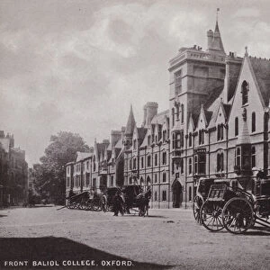 Front Baliol College, Oxford (b / w photo)